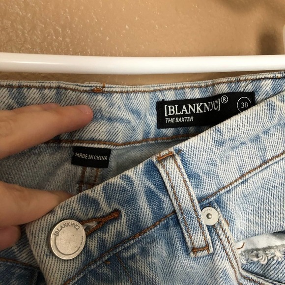 Blank NYC Two Tone / The Baxter Ribcage Straight Leg Jeans Size 30 - Picture 2 of 7